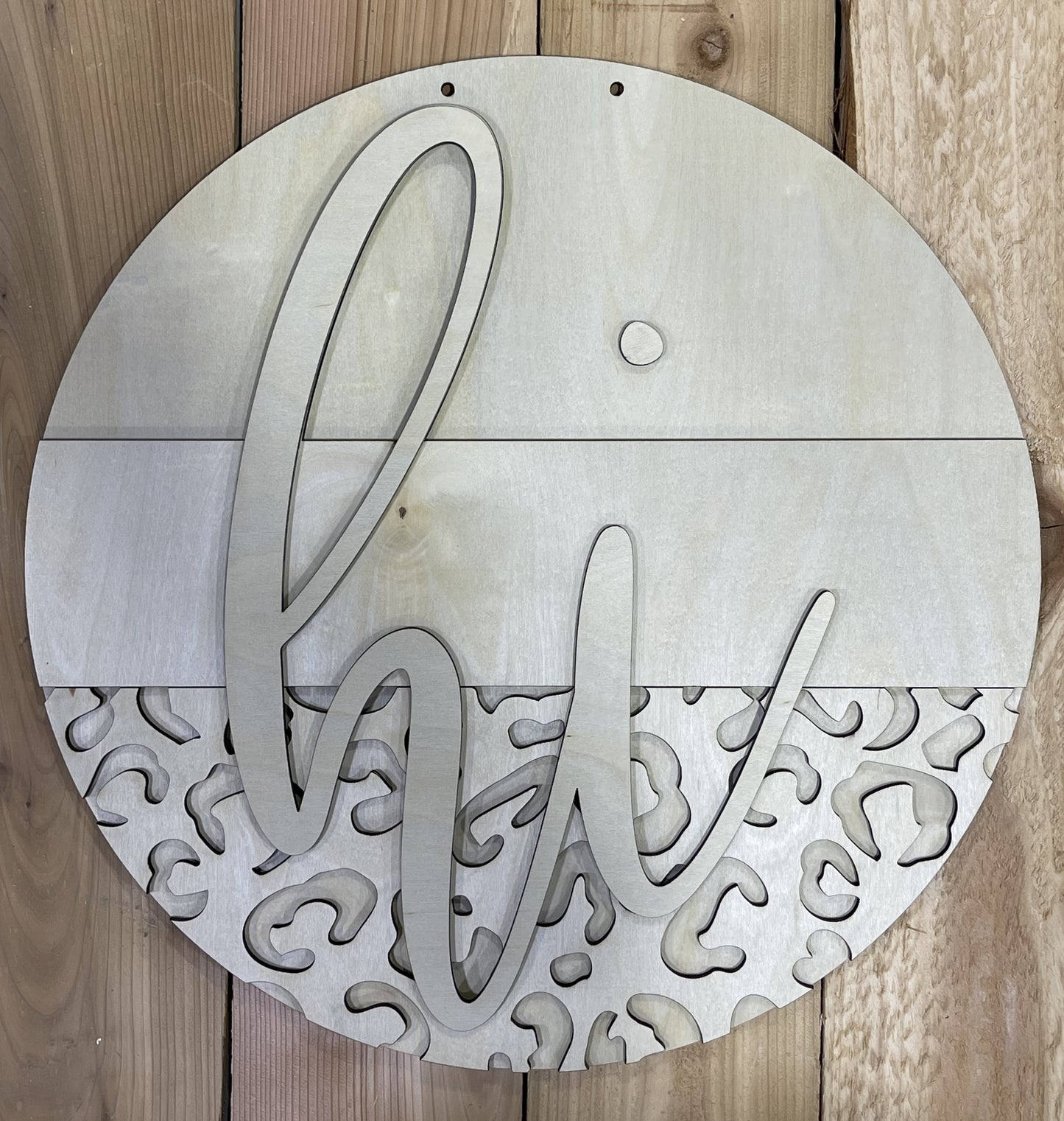 Hi Leopard Door Hanger