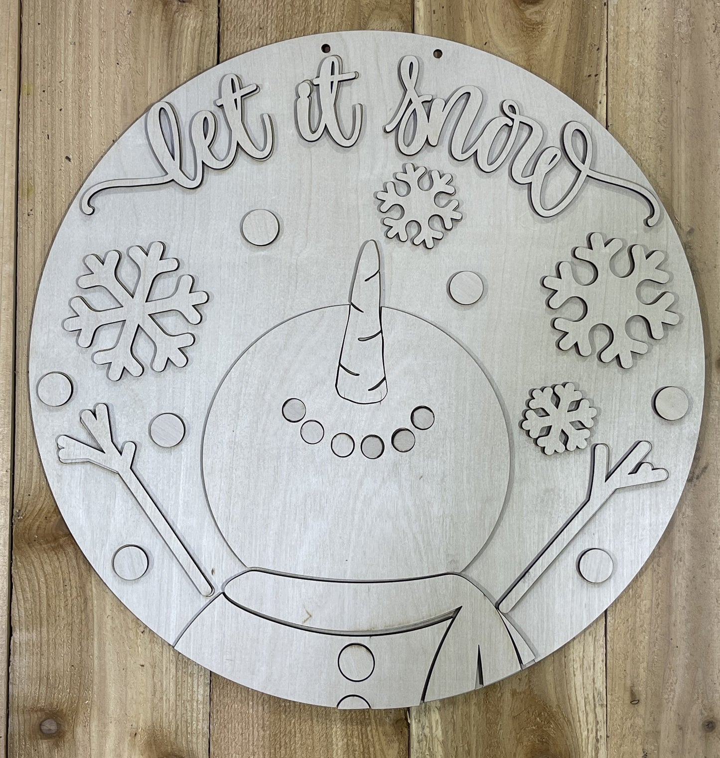 Let It Snow Door Hanger