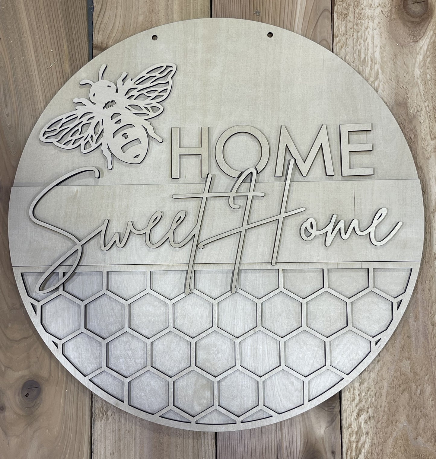 Bee Home Sweet Home Door Hanger
