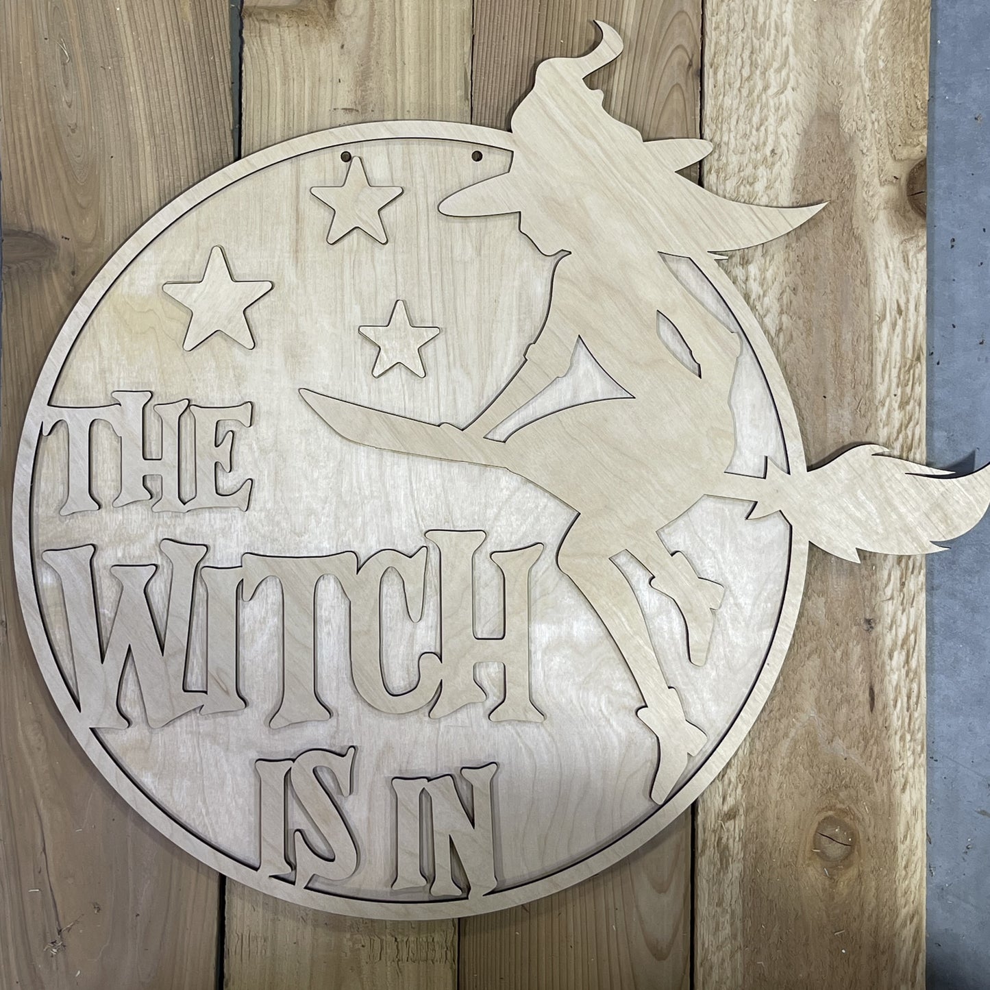 The Witch Is In Door Hanger