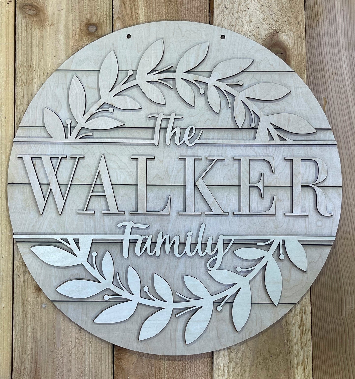 The Family Custom Door Hanger