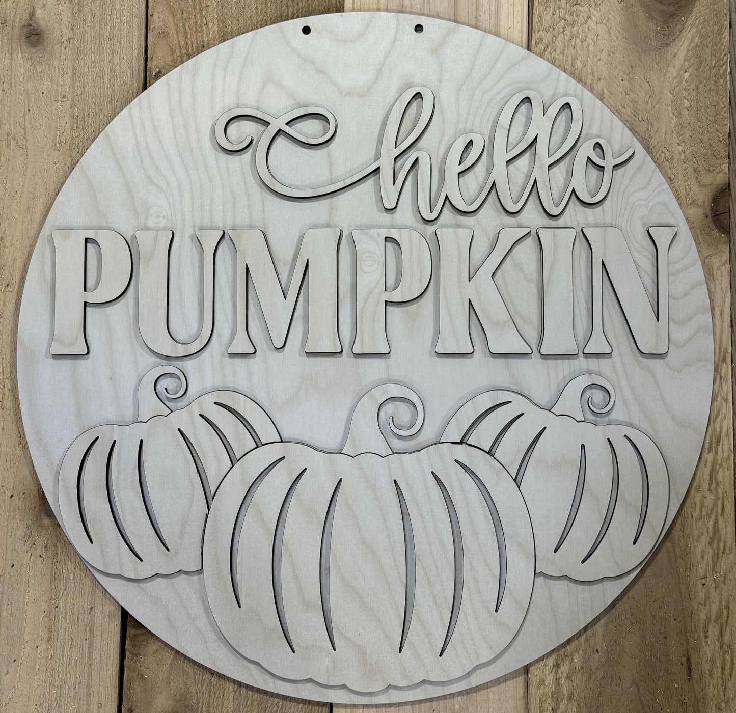 Hello Pumpkin Season Door Hanger