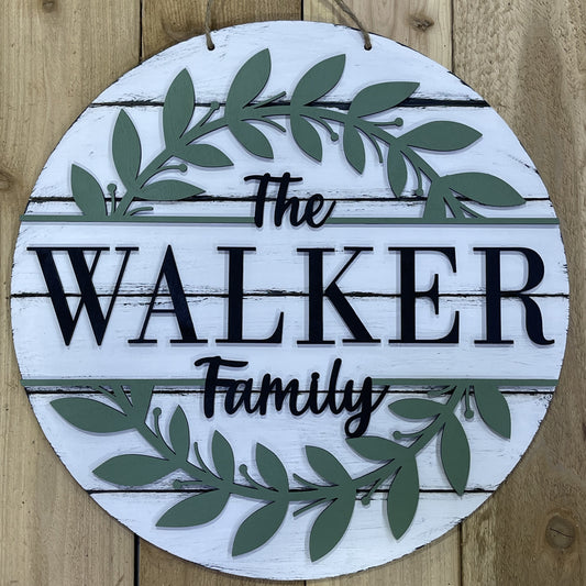 The Family Custom Door Hanger