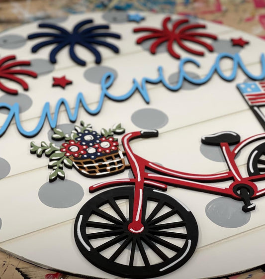 America Bicycle Door Hanger