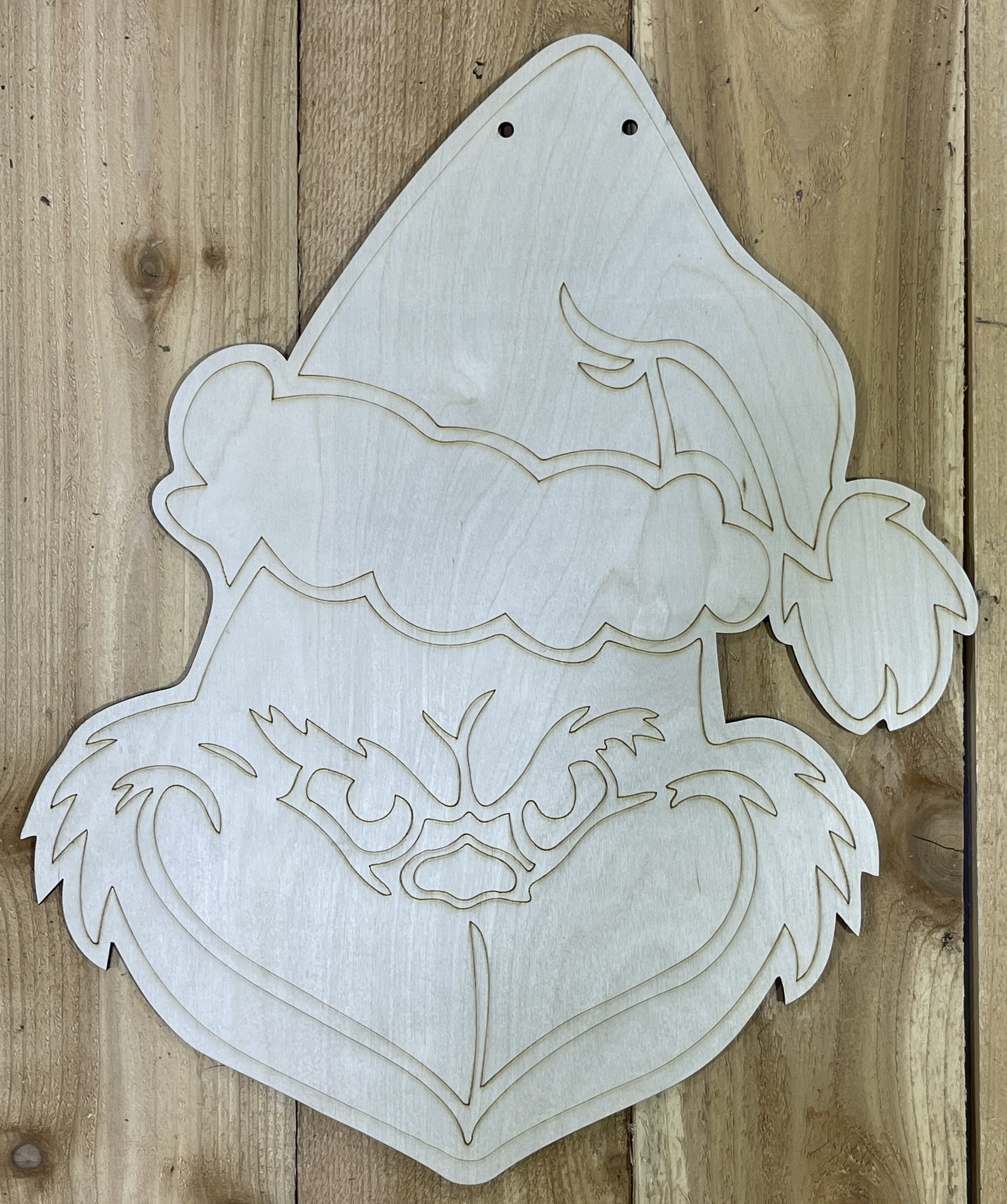 Grinch hand door hanger (1/2 inch MDO 2024 PLYWOOD)