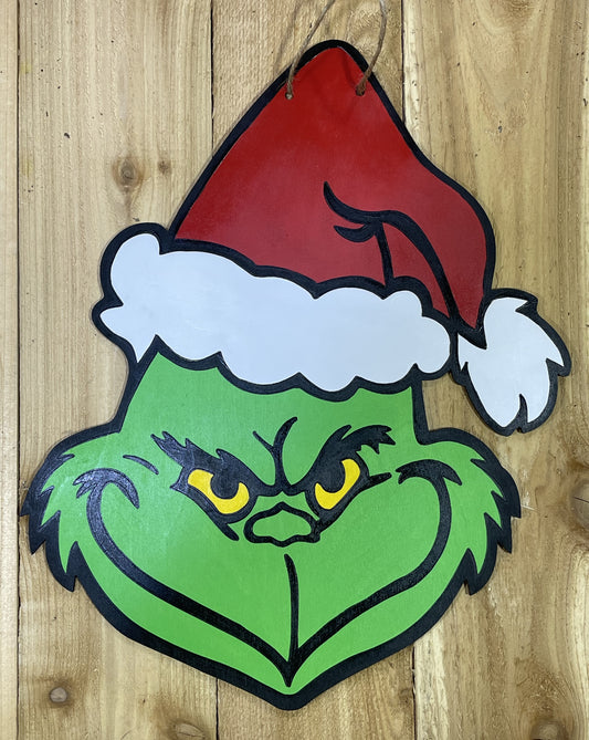 Christmas Grinch Door Hanger