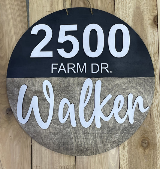 Custom Address Door Hanger