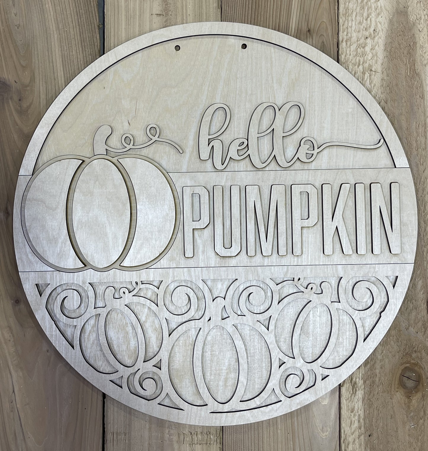 Hello Pumpkin Home Door Hanger