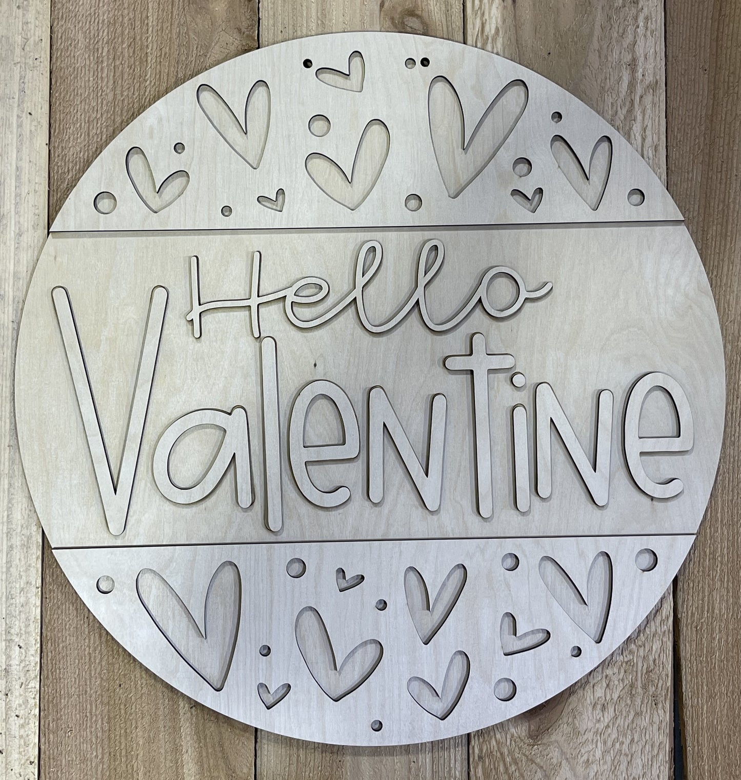 Hello Valentine Door Hanger