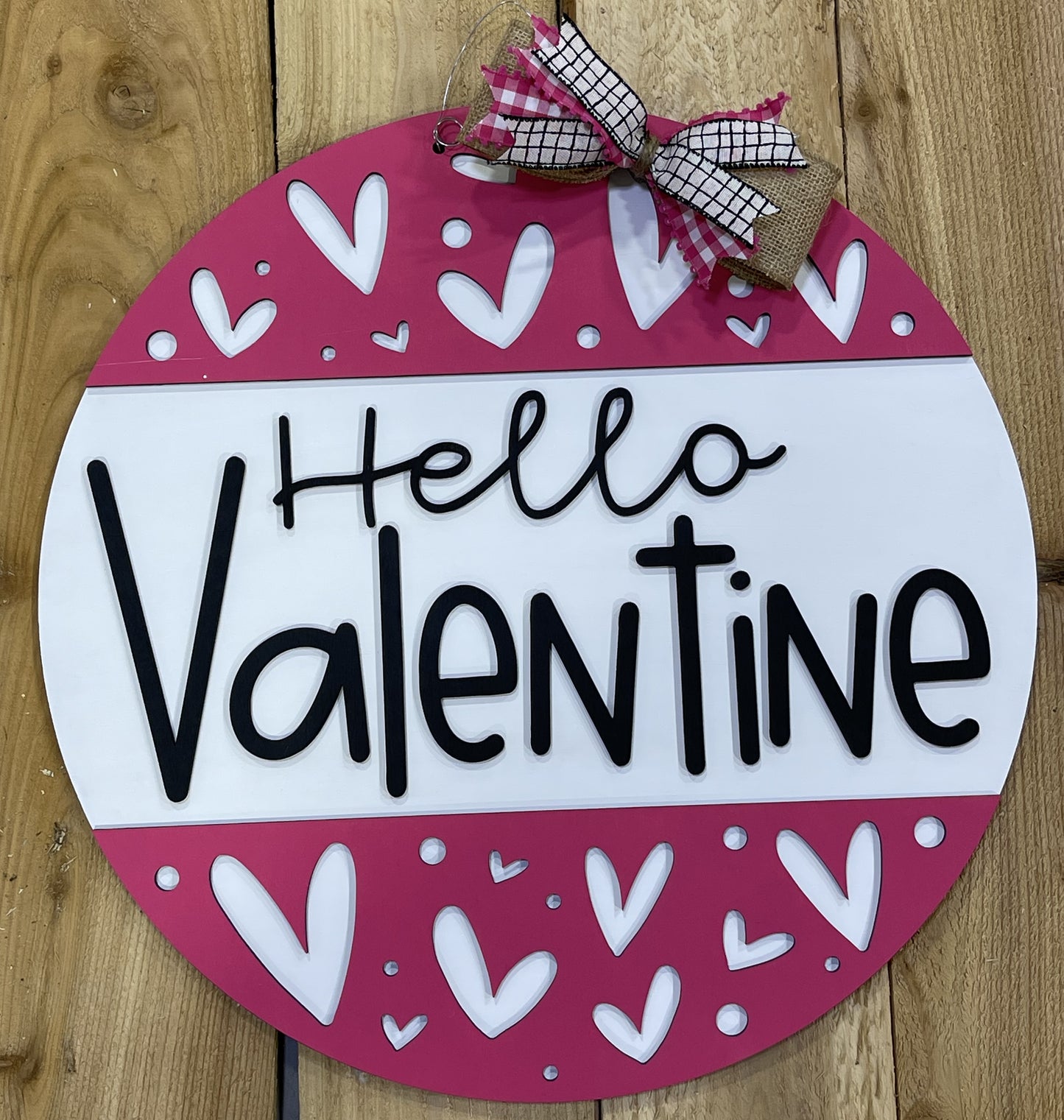 Hello Valentine Door Hanger