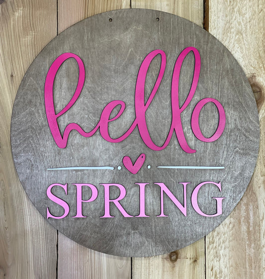 Hello Spring Door Hanger