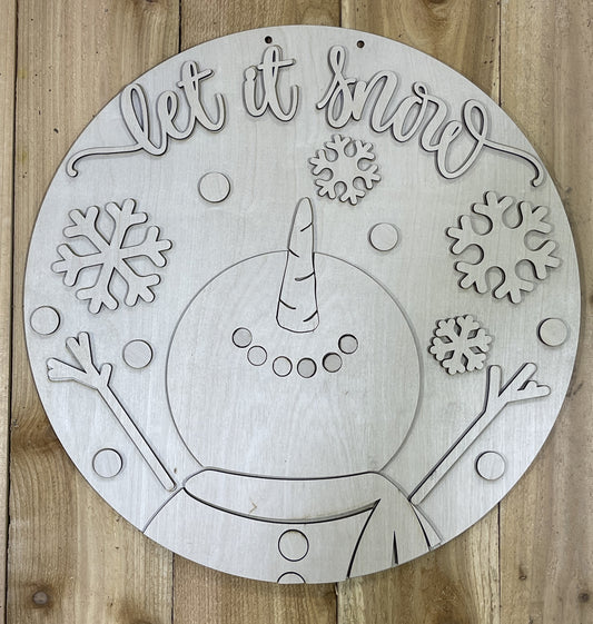 Let It Snow Door Hanger